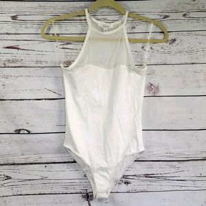 Bodysuit with mesh top